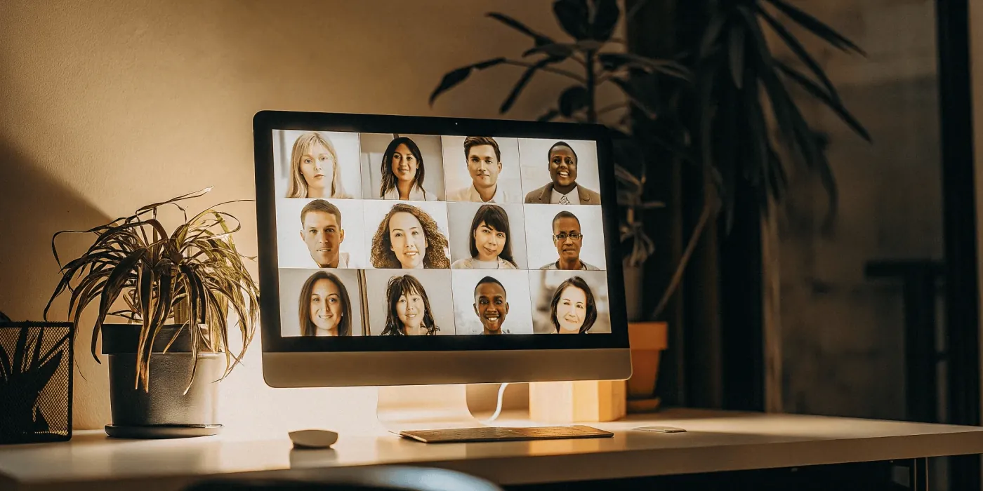 AI Ease Headshot Generator interface showing style options and generated headshots