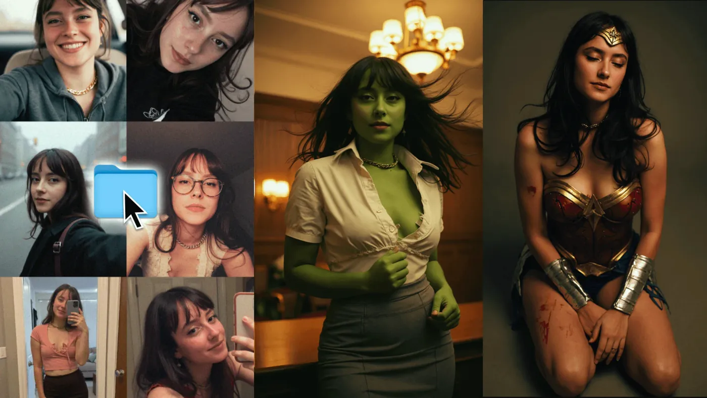 Real faces, bold results — see how you can train a model and create cinematic portraits with Forge on Fiddl.art